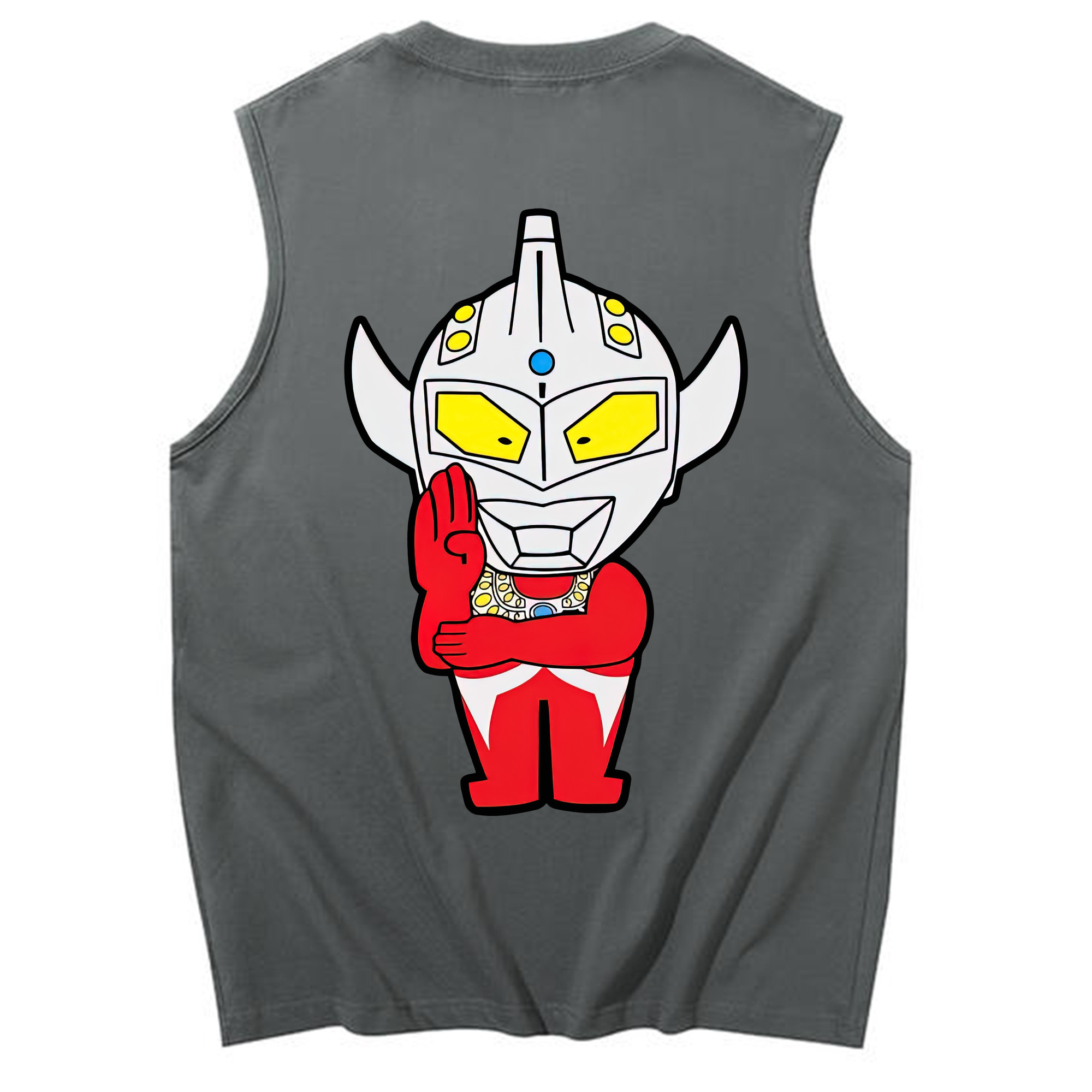 （画像用） ウルトラマン Ultraman コットン100％タンクトップ（背面プリント）